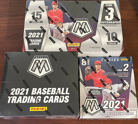 MLB Break #36 - 2021 Panini Mosaic Triple Box Banger [Buy One / Get Two]